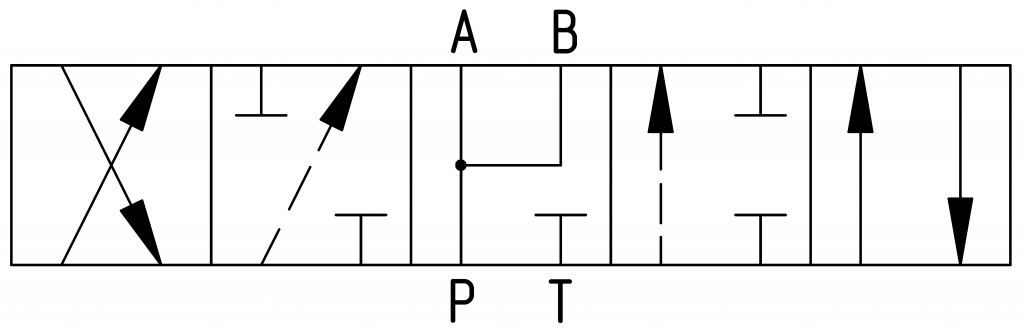 Гидрораспределитель ГРЭ6, ВЕ6, 1РЕ6, 4WE6, МРЭ6 Схема №24