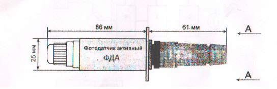 ФДА с разьемом FQ14-3TK-7 (байонет)