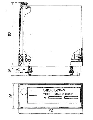 Габаритные размеры БУФ-М