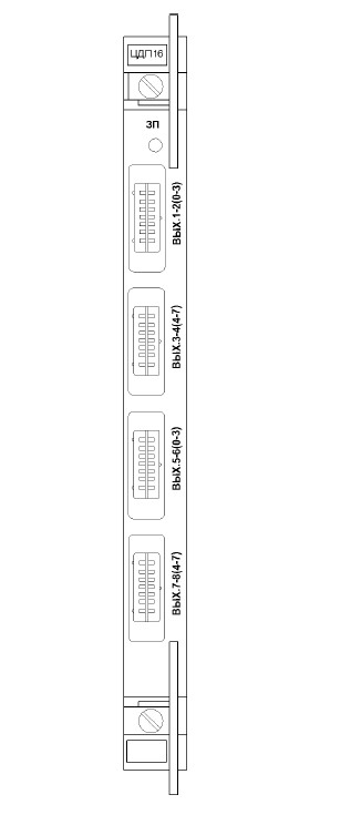 Лицевая панель ЦПД16