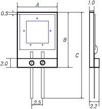 Схема фотодатчиков квадратной формы