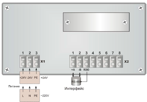 Схема подключения индикатора ИТМ-111С