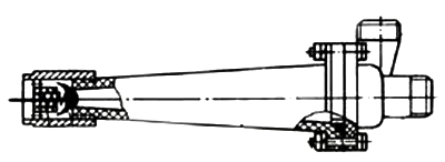 Схематические вид гидроциклона Х45-33