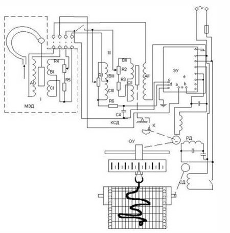 Электрическая принципиальная схема КСД