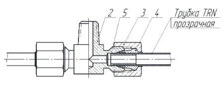 Соединение тройниковое (с трубкой TRN)