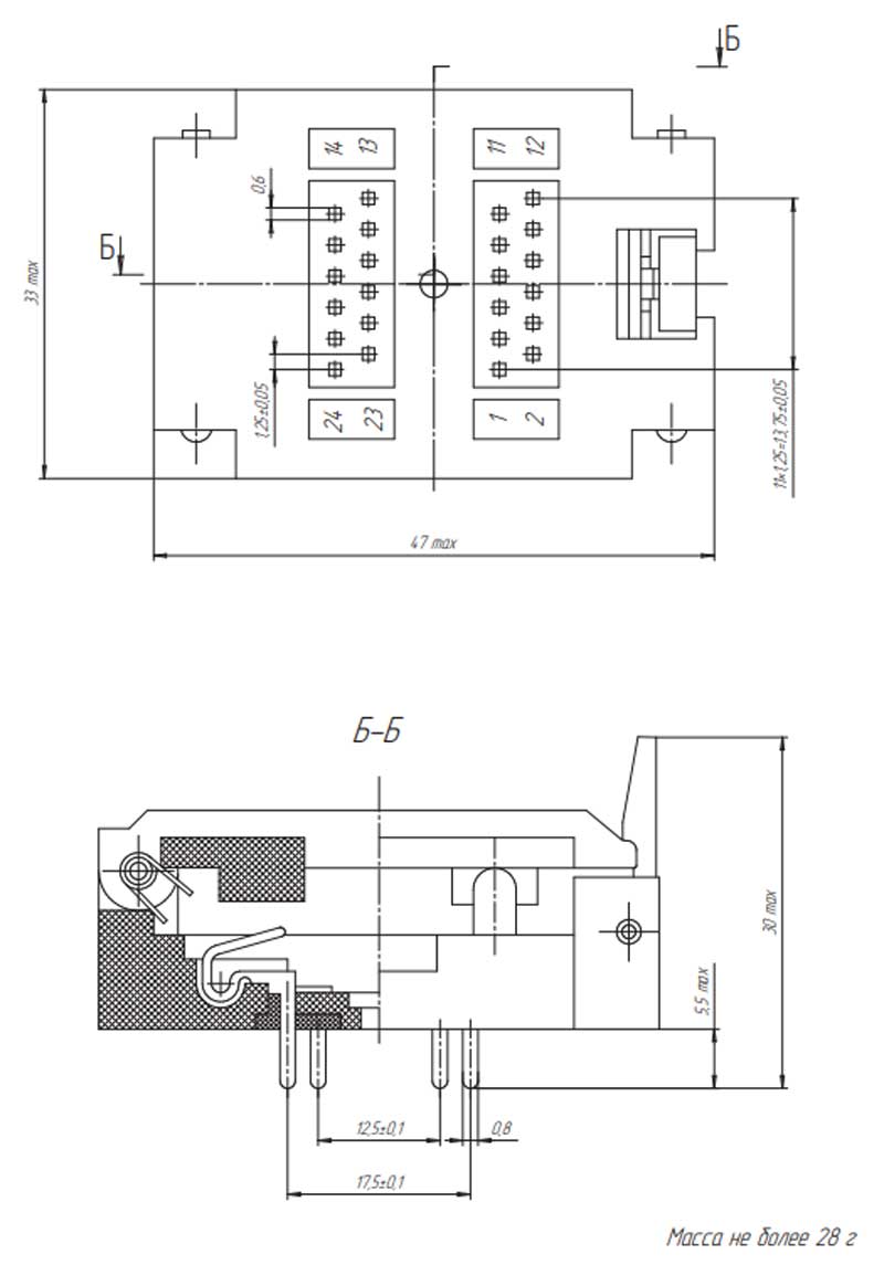 Схема габаритов УК5-1