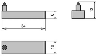 Схема габаритных размеров УПС-03М