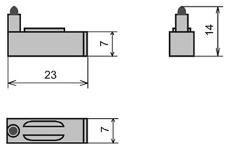 Схема габаритных размеров УПС-5
