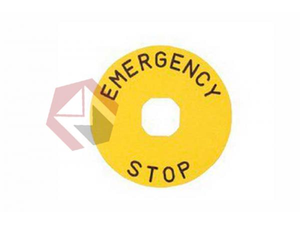 Табличка маркировочная EMERGENCY STOP фото 1