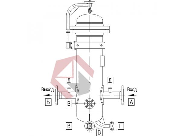 Фильтр-сепаратор газа ФГС 6,3МПа фото 1