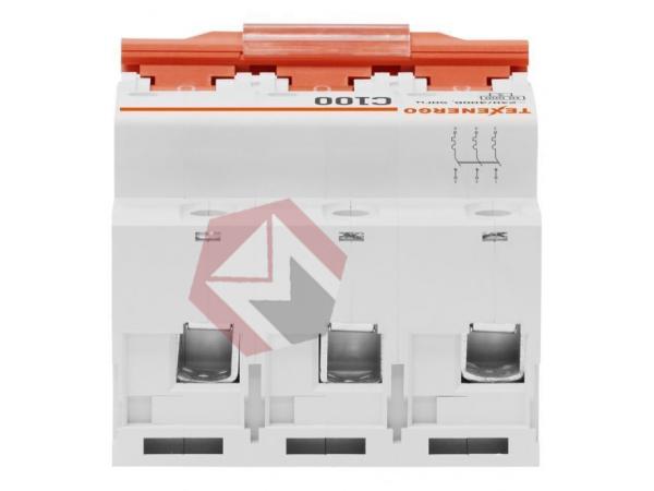 Автоматический выключатель ВА47-100 3п  100А 10кА Texenergo хар-ка С фото 6