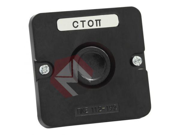 Пост кнопочный ПКЕ 112-1  У3  IP40 черный   (карболит)  ГОСТ фото 1