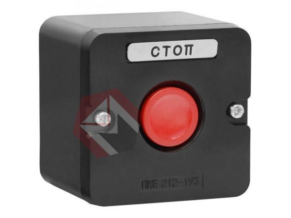 Пост кнопочный ПКЕ 212-1   У3 красный IP40 фото 1