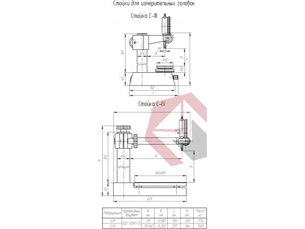 Стойка для измерительных головок С-IV фото 1