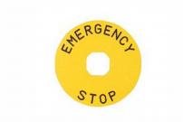 Табличка маркировочная EMERGENCY STOP фото