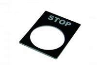 Табличка маркировочная STOP фото