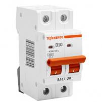 Автоматический выключатель ВА 4729 2п   10А   6кА Texenergo хар-ка D фото