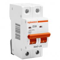 Автоматический выключатель ВА 4729 2п   16А   6кА Texenergo хар-ка D фото