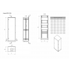 Корпус ВРУ-1 2000х450х450  IP54  RAL 7035 цельнометаллический фото навигации 3