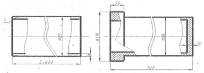 Рис.2. Схема трубы визирной телескопа Тера-50 РС-25,