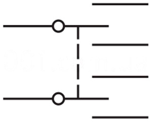 Рис.2. Схема электрическая переключателя KCD2-203
