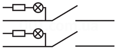 Рис.1. Схема электрическая переключателя KCD2-5-2101N