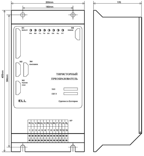 Рис.1. Схема преобразователя ELL 4005-222-30