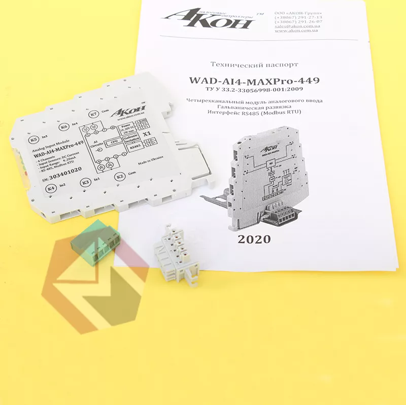Модуль аналогового ввода WAD-AI4-MAXPro фото 1