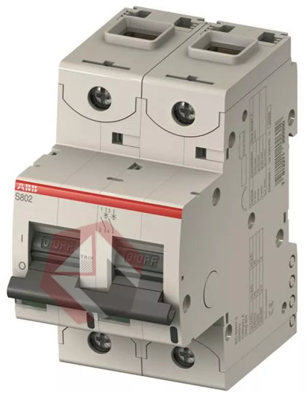 Автоматический выключатель S802C 2п  80А  25кА ABB хар-ка C фото 1