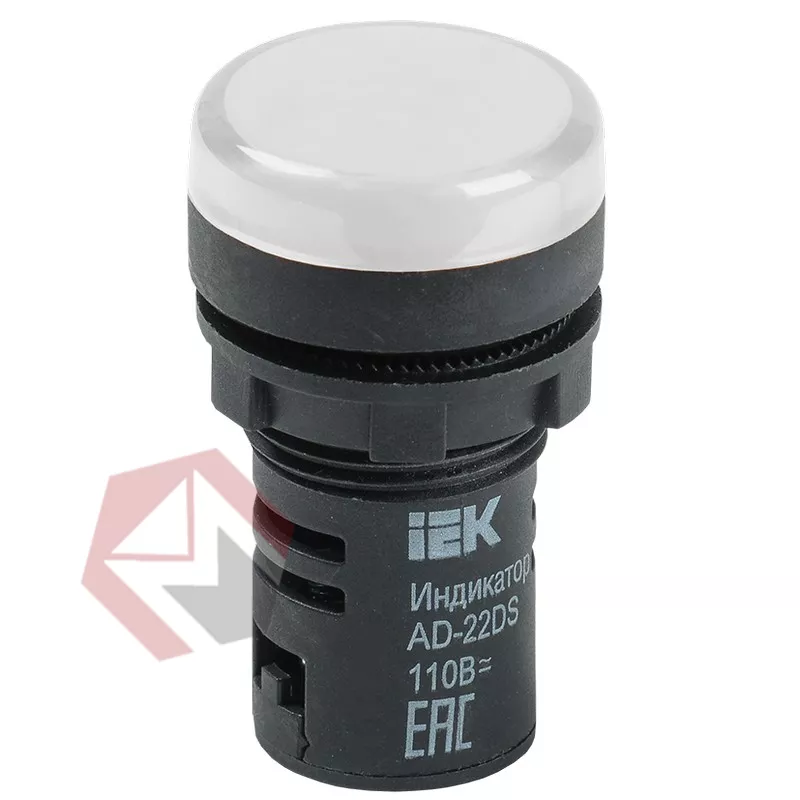 Лампа AD22DS(LED)матрица d22мм белый 110В AC/DC  ИЭК фото 1