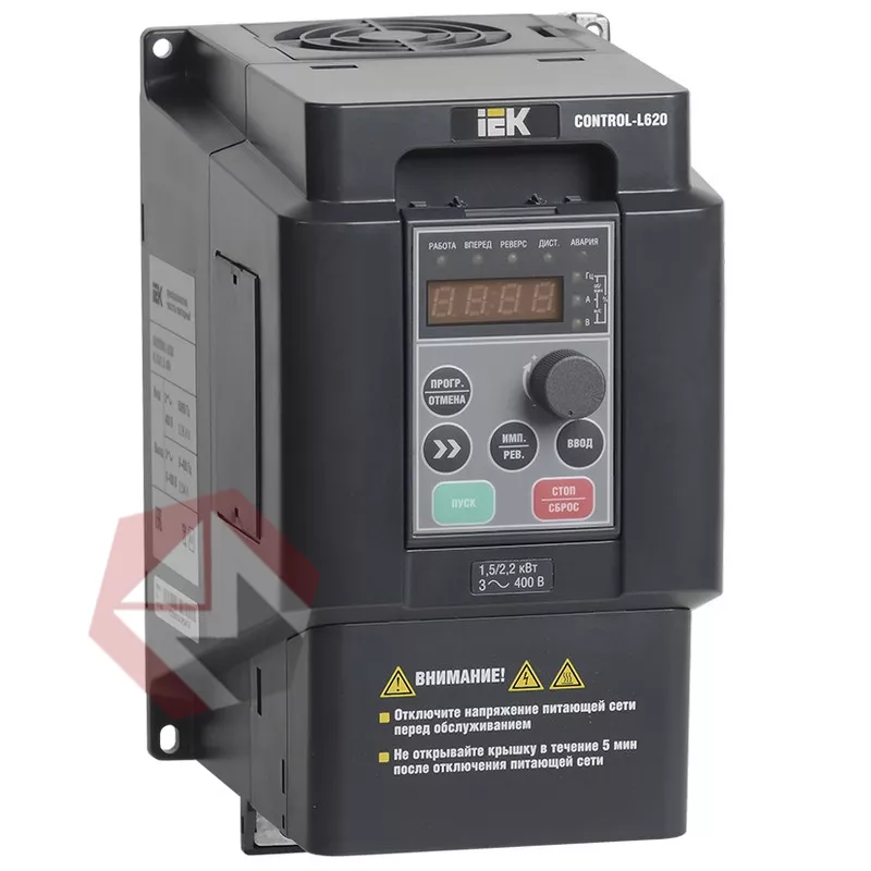 Преобразователь частоты CONTROL-L620 380В, 3Ф 2,2-4 kW IEK фото 1