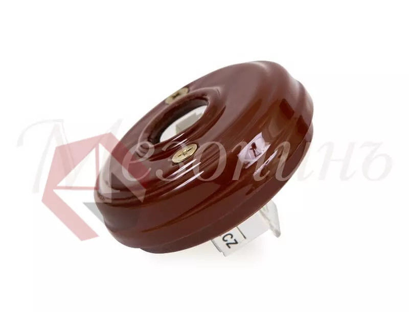 Розетка компьютерная RJ45  (без подъемной рамки D70x25), цвет - коричневый, коллекция "Новая Голланд фото 1