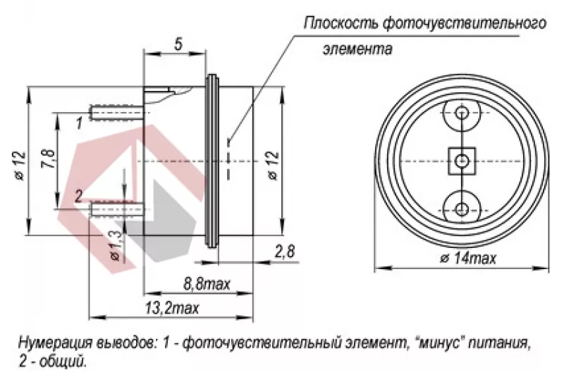 ФД-287 фотодиод германиевый  фото 1