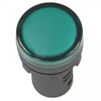 Лампа AD22DS(LED)матрица d22мм зеленый 12В AC/DC  ИЭК фото