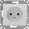 Розетка без заземления без шторок,  с/у, механизм GLOSSA белый Schneider Electric фото навигации 2