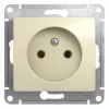 Розетка без заземления без шторок,  с/у, механизм GLOSSA бежевый Schneider Electric фото навигации 1