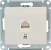 Розетка компьютерная RJ45 категория 5E  с/у, механизм GLOSSA бежевый Schneider Electric фото навигации 2