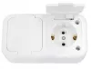 Розетка Розетка  О/У двойная с крышкой с з.к. без шторок 16А 250В IP54, БЕЛЫЙ фото навигации 1